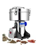Macina Elettrico per Cereali, Smerigliatrice per Spezie Ad Alta velocità 220v, Smerigliatrice per Spezie Commerciale da 2000 G, Macchina per Mulino A Secco A Battente in Acciaio Inoss, 4500g