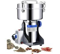 Macina Elettrico per Cereali, Smerigliatrice per Spezie Ad Alta velocità 220v, Smerigliatrice per Spezie Commerciale da 2000 G, Macchina per Mulino A Secco A Battente in Acciaio Inoss, 2000g