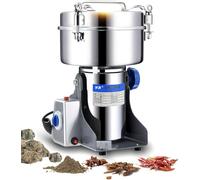 Macina Elettrico per Cereali, Smerigliatrice per Spezie Ad Alta velocità 220v, Smerigliatrice per Spezie Commerciale da 2000 G, Macchina per Mulino A Secco A Battente in Acciaio Inoss, 1000g
