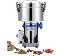 Macina Elettrico per Cereali, Smerigliatrice per Spezie Ad Alta velocità 220v, Smerigliatrice per Spezie Commerciale da 2000 G, Macchina per Mulino A Secco A Battente in Acciaio Inoss, 2500g