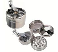 Macina for noci e spezie dure for noce moscata, zenzero, sale grosso e pepe in grani, utensili manuali, frantoi per il caffè, nota(Silver)