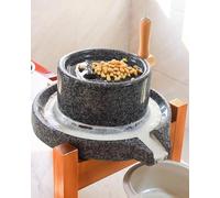 Macina Grano Pietra Mulino Manuale a Pietra per Soia Bagnata, Mulino Classico per Cereali in Pietra di Granito, Macchina del Mulino per Pasta Alimentare con Noce Moscata, Mulino a Pietra Fatto a Mano