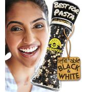 Macina pepe bianco e nero per Cacio e Pepe Yupanqui MIGNONETTE 99,2 g | Medley di pepe ricaricabile con macinatura da grossolana a fine regolabile, realizzato per pasta e spaghetti asiatici e da