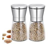Macina pepe da cucina - Macinino manuale di sale e pepe con spessore regolabile | corpo durevole in acciaio inossidabile e , smerigliatrice spezie ricaricabile per freschi, ideale P