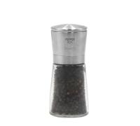 Macina Pepe Manuale in Vetro e Acciaio Inossidabile da 14,5 cm, Macina Pepe Manuale La Spezia, Made in Italy, Trita Pepe Resistente, Duraturo e Elegante per la Tua Cucina - BISETTI
