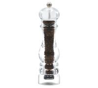 Macina Pepe Manuale Milano in Acrilico 22 cm, Macinino Manuale per Pepe con Macina in Acciaio Temprato per Macinatura Precisa, Trita Pepe Resistente, Elegante e Made in Italy - BISETTI