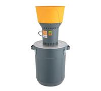 Macina per cereali elettrico, 1300 W, motore commerciale con 5 filtri abrasivi (2 - 8 mm), 50 l, design senza polvere, grano per grano, spezie, caffè, cereali