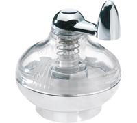 Macina per Noce Moscata, Con Contenitore, Plastica/Acciaio Inox, Argento/Traspar
