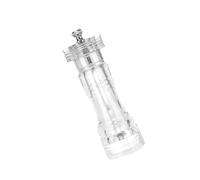 Macina sale e pepe in acrilico, smerigliatrice ricaricabile, macinino per pepe portatile, shaker per sali per mare grosso, peperoni neri, secco, macinazione regolabile in cucina, colore