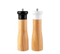 Macina sale e Pepe Macina pepe manuale Macina sale e pepe in legno Frantoio multiuso Macina utensili da cucina for la casa Spargisale e Pepe in Grani Ricaricabili (Color : Salt and pepper mill)