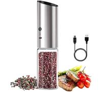 Macina Sale E Pepe, Macinapepe Set macina sale e pepe elettrico, ricaricabile, macchina automatica for spezie in acciaio, utensile da cucina(1PC)