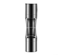 Macina sale e pepe manuale 2 in 1 con macinino regolabile in acciaio inox per macinare spezie da grossolane a fini in un unico strumento da cucina compatto (A)