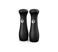 Weber Macina Sale e Pepe Premium (Altezza 19cm), in Ceramica, Regolazione dello Spessore della macinatura, Rivestimento Softcoat per Una Superficie Antiscivolo, Resistente allo Sporco - Nero (17093)