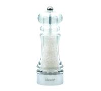 Macina Sale Manuale Perugia in Acrilico 18 cm, Macinino Manuale per Sale con Macina in Ceramica ad alta resistenza per Macinatura Precisa, Trita Sale Resistente, Elegante e Made in Italy - BISETTI