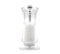 Macina Sale Manuale Verona in Acrilico 17,5 cm, Macinino Manuale per Sale con Macina in Ceramica ad alta resistenza per Macinatura Precisa, Trita Sale Resistente, Elegante e Made in Italy - BISETTI