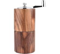 Macina Semi di Lino Manuale in Legno Macinapepe Macina Pepe Regolabile Bottiglia di Macinazione Domestica Manovella Macinaspezie Mulino per Spezie, 1sets