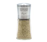Macina semi di sesamo Bisetti vetro e acciaio 13 cm