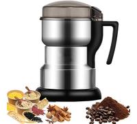 Macina spezie elettrico, mulino for macinazione domestico, frullatore for spezie da 400 W, corpo interamente in acciaio inossidabile, macchina for macinazione a secco, frantumazione ad alta velocità