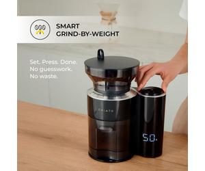 Macinacaffè con macine e bilancia integrata CHiATO grindPLAY - Nero