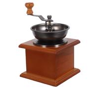 Macinacaffè da viaggio: macinacaffè manuale retrò con macina in legno azionato