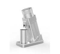 Macinacaffè elettrico 55MM Espresso Cono Macinacaffè Regolazione continua della finezza Macinacaffè for caffè freddo Nero Argento per il caffè, nota(Silver)