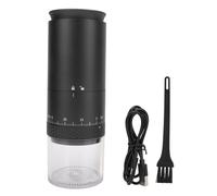 Macinacaffè elettrico a un solo tocco, 38 impostazioni di macinatura regolabili, capacità di 110 ml con camera rimovibile, macinacaffè ricaricabile via USB per casa, ufficio e (Nera)