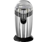 Macinacaffè elettrico Clatronic, macinacaffè con manometro in acciaio inox, capacità 40 g, motore 120 Watt, acciaio inox nero, KSW 3307