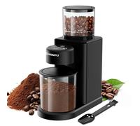 Macinacaffè elettrico con macinino conico, macinacaffè per uso domestico con 25 impostazioni di macinazione regolabili per espresso, drip, French Press, touch screen con due modalità, antistatico