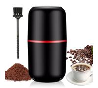 Macinacaffè elettrico, macinacaffè elettrico, capacità 125 g, smerigliatrice elettrica portatile, macinacaffè per chicchi di caffè, noci, spezie, cereali (nero)