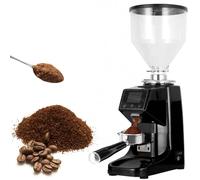 Macinacaffè elettrico,Macinacaffè elettrico per chicchi di caffè da 200W con 19 impostazioni di macinatura precise,lame in acciaio inox 304 e ciotole rimovibili,per commerciale e domestico,1500ML
