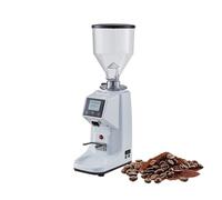 Macinacaffè elettrico multifunzione a 19 velocità, utilizza un disco in acciaio inox da 60 mm, touchscreen, uscita quantitativa di polvere, per uso domestico e commerciale (bianco, 250 g)