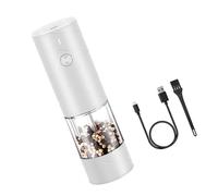 Macinacaffè elettrico per caffè e condimenti, design senza fili, con camera trasparente, macinasale, pepe e macinacaffè ricaricabile con luce a LED