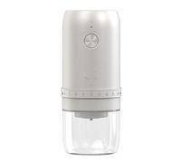 Macinacaffè elettrico portatile da 1800 mAh 40 marce Smerigliatrici ricaricabili domestiche regolabili esterne Macchina da caffè domestica(2AW-White)