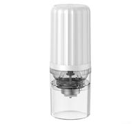 Macinacaffè elettrico portatile ricaricabile tramite USB, con controllo facile da un pulsante e macinatura regolabile, per chicchi di caffè e spezie (bianco)