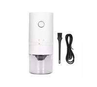 Macinacaffè Elettrico, Ricarica USB, Macina In Ceramica, Macchina Automatica Portatile, Bianco