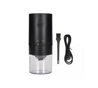 Macinacaffè Elettrico, Ricarica USB, Macina In Ceramica, Macchina Automatica Portatile, Nero