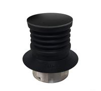 Macinacaffè in silicone per Breville, 12 cm, nero | Corpo in silicone morbido, coperchio in alluminio, dimensioni compatte 12 cm, rimuove i residui di terreno