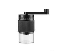 Macinacaffè manuale con 35 impostazioni regolabili, in materiale sintetico avanzato per una macinazione costante, macina conica portatile a mano per viaggi e (nero)