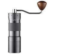 Macinacaffè Manuale con Macine Coniche in Acciaio Inossidabile, Macina Chicchi Portatile a Manovella per Espresso, Caffettiera a Piston, Pour Over e Campeggio(Silver)