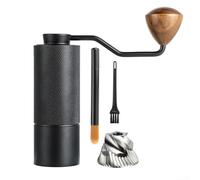 Macinacaffè manuale con sbavature in acciaio inossidabile, macinacaffè portatile regolabile con manico in legno per caffè fresco ovunque