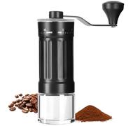 Macinacaffè manuale esterno regolabile, macinacaffè con regolazione ad alta precisione a 40 livelli, meccanismo conico in ceramica, corpo in ABS