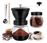 Macinacaffè manuale - Macinacaffè manuale con 2 bicchieri, macinacaffè manuale, macinacaffè per caffè, caffè espresso