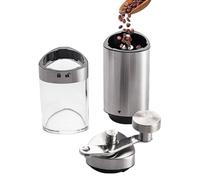 Macinacaffè Manuale - Macinino da caffè in acciaio con manovella manuale - strumento mulino leggero | Per uso in cucina giardino festa barbecue campeggio appartamento ristorante