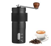 Macinacaffè manuale - Manovella in acciaio inossidabile da 330 g |Mini macinacaffè manuale | Rettifica ceramica di precisione | Controllo regolabile da grossolano a fine | Dimensioni portatili per il