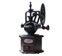 Macinacaffè manuale per caffè espresso in legno, macina caffè in stile antico vintage con regolatore poligonale, macina caffè a mano retrò portatile per ufficio domestico