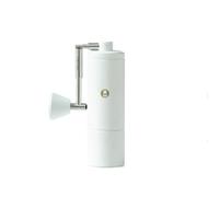 Macinacaffè manuale per caffè espresso Macinino a mano Macinacaffè regolabile con nucleo in acciaio InviaSpazzola per pulizia EsternoPortatile(WHITE)