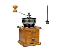 Macinacaffè manuale per legno, funzionamento manuale, regolabile | Design rustico in legno, risultato di macinazione uniforme, più durevole per il core, per espresso e caffè filtro