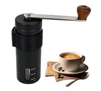 Macinacaffè Manuale Professionale in Acciaio Inox - Macina Caffè Portatile con Macinatura Regolabile per Moka, Espresso e Caffè Filtro, Design Sottile e Leggero per Casa e Viaggio