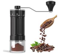 Macinacaffè manuale regolabile esterno: macinacaffè portatile con macina in ceramica ad alta precisione, 40 impostazioni regolabili, per viaggi, campeggio, caffettiera, caffettiera, macchine per caffè
