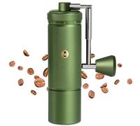 Macinacaffè Manuale TIMEMORE Chestnut S3, Impostazione Numerica Esterna Regolabile, Corpo Intero in Metallo e Bavatura in Acciaio Inossidabile, per Espresso a French Press, Verde